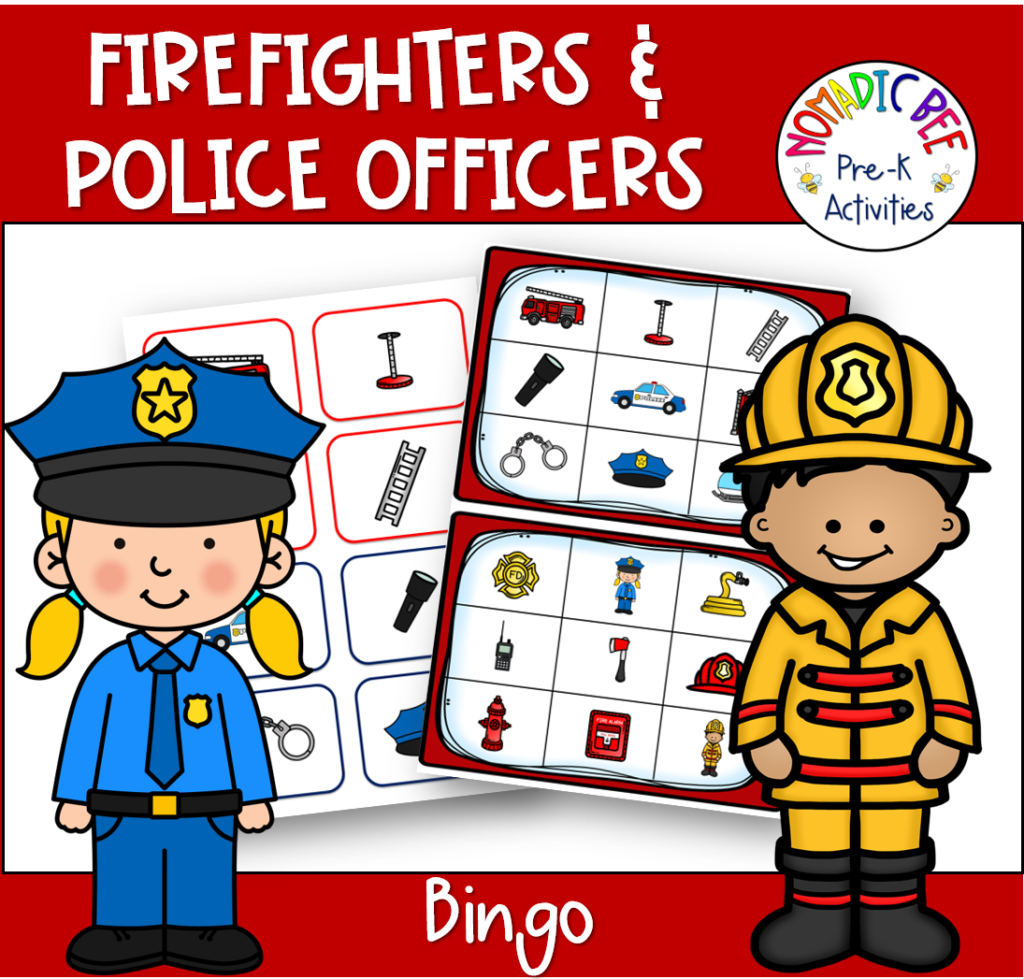 Firefighters & Police Officers Printables & Activities