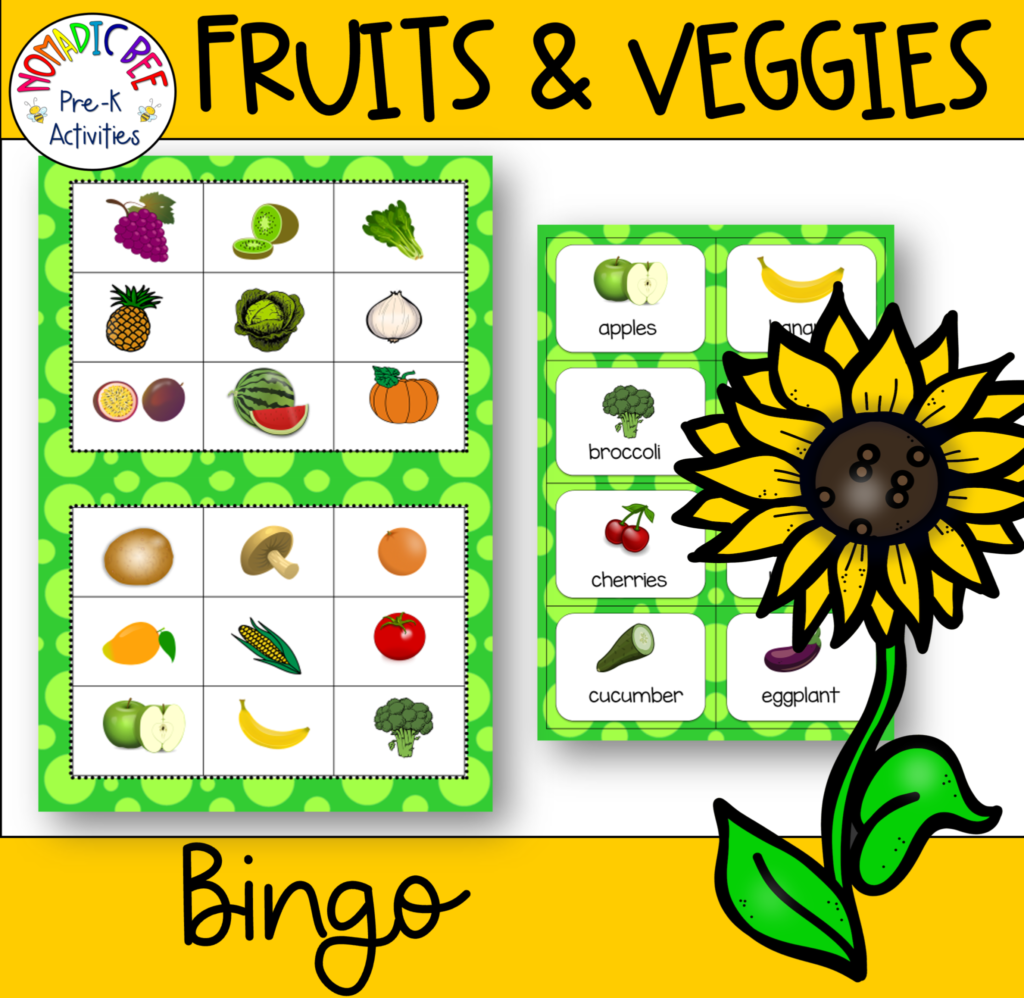 Fruits & vegetables activities & printables