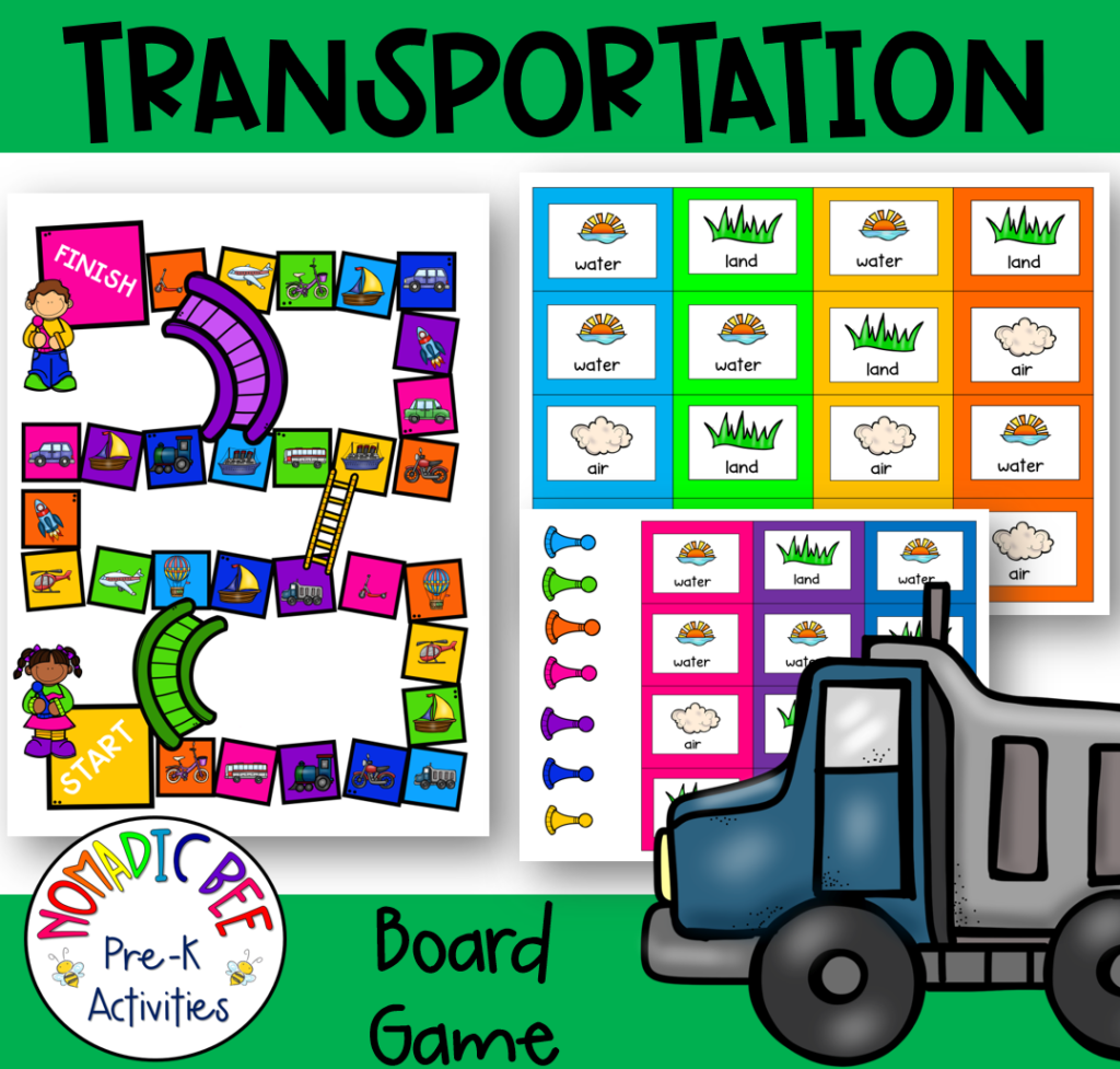 Transportation themed activities & printables