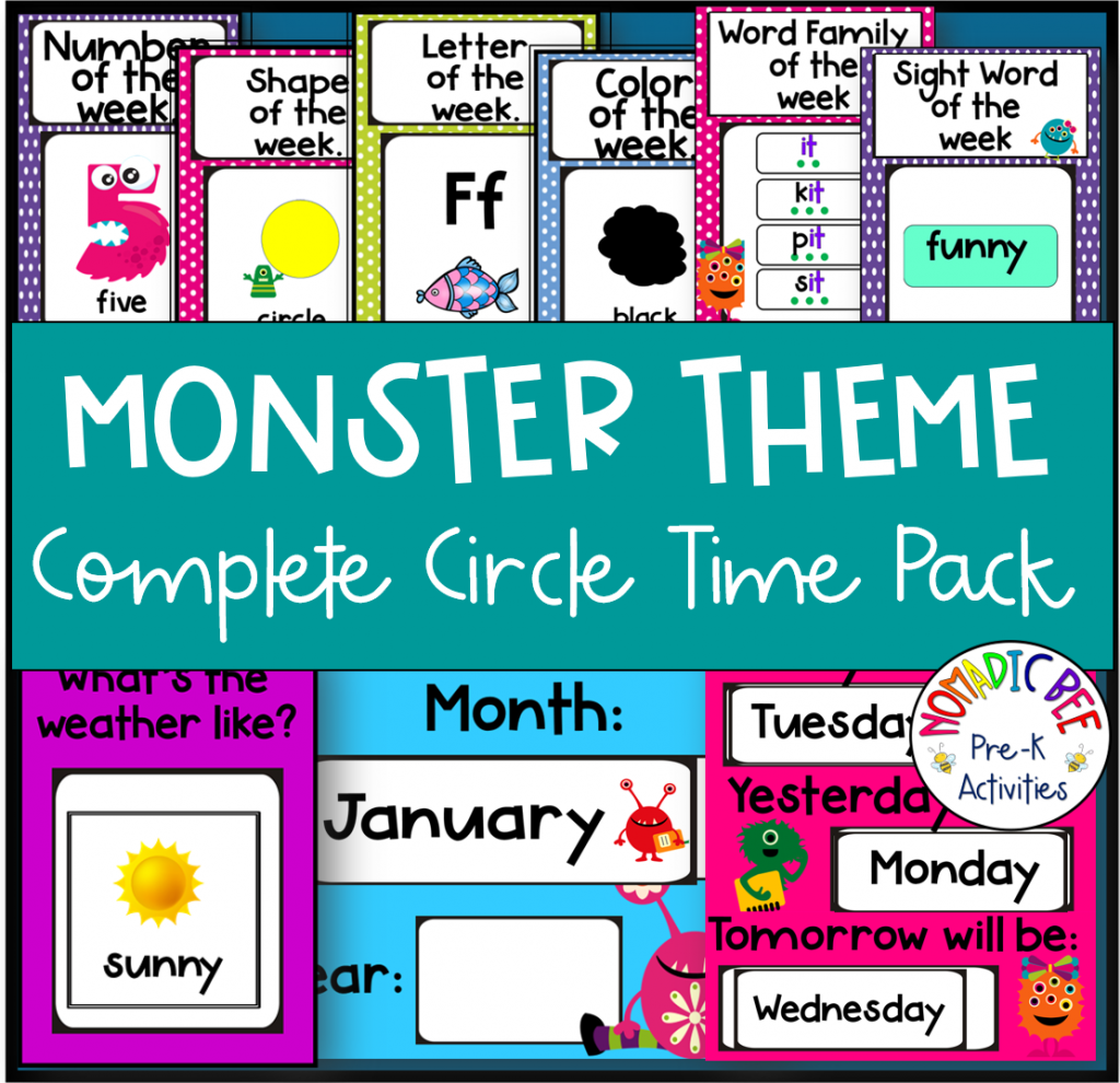 Monster Theme Complete Circle Time Pack