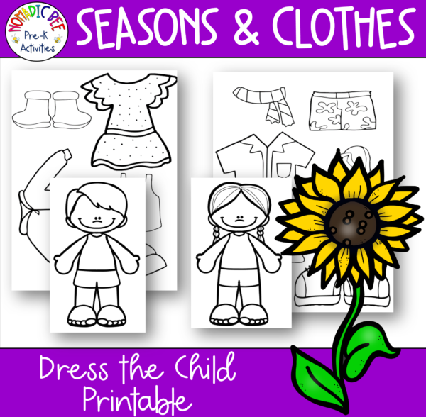 Clothes Themes Activities & Printables