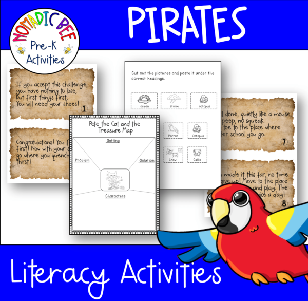 Pirate themed activities & printables