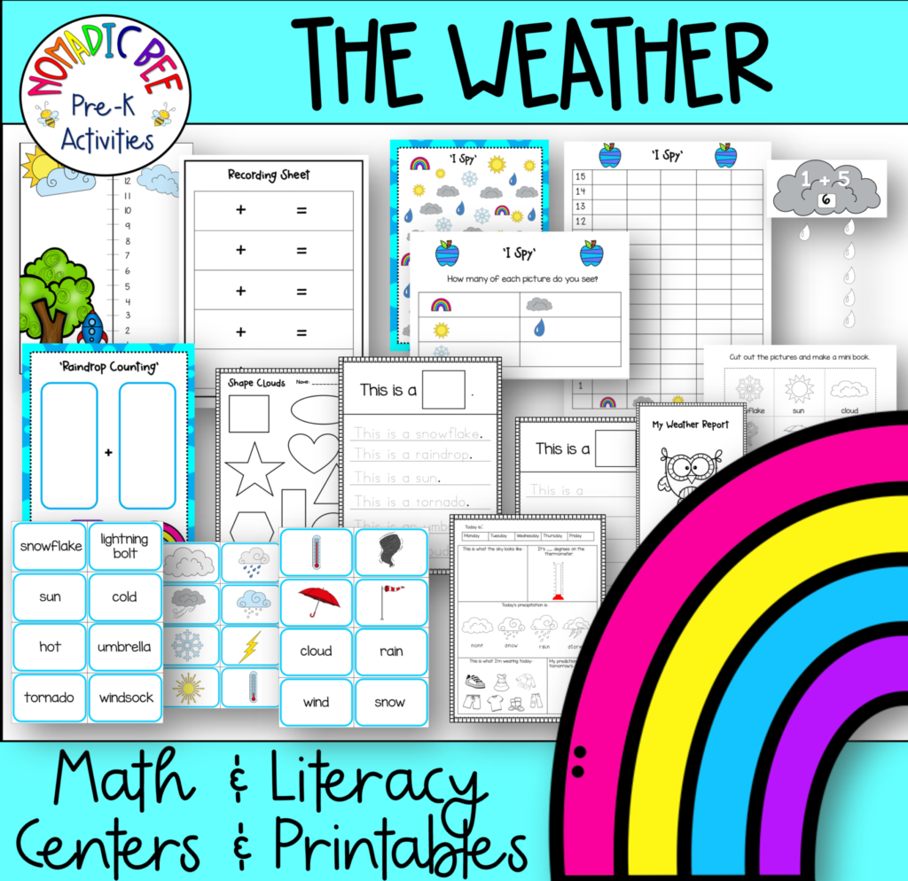 Weather themed activities & printables