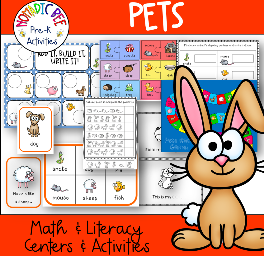 Pets Themed Printables & Activities