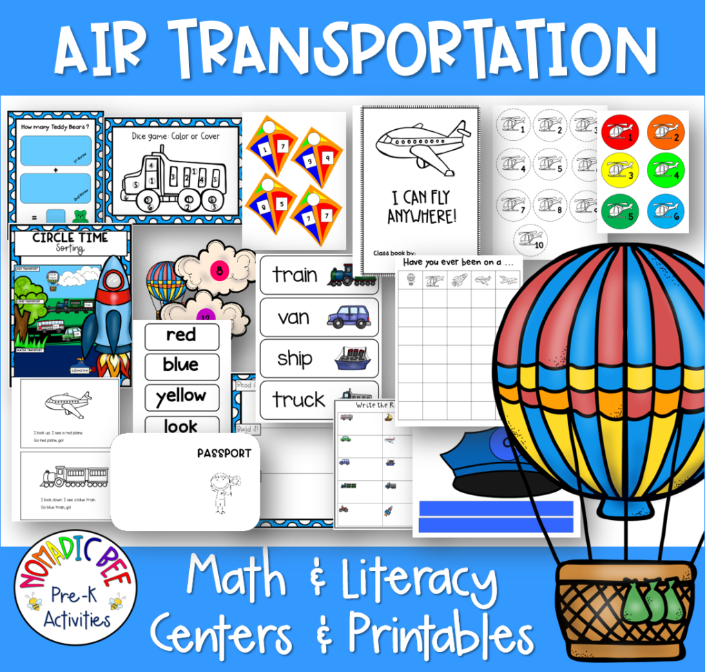 Transportation Themed Activities & Printables