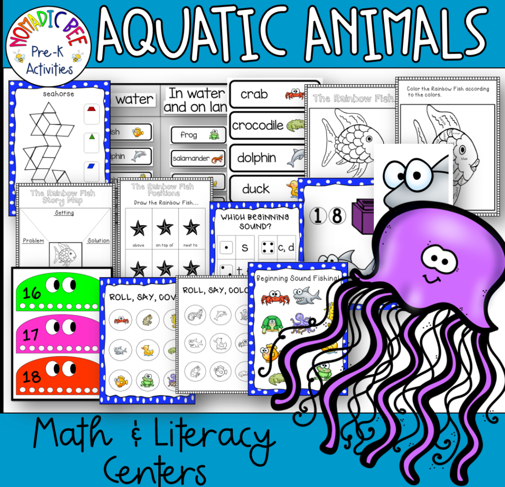 Water Animals Printables & Activities