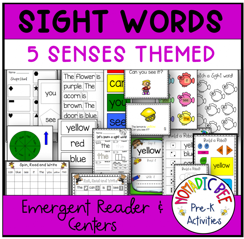 Sight Words Printables & Activities