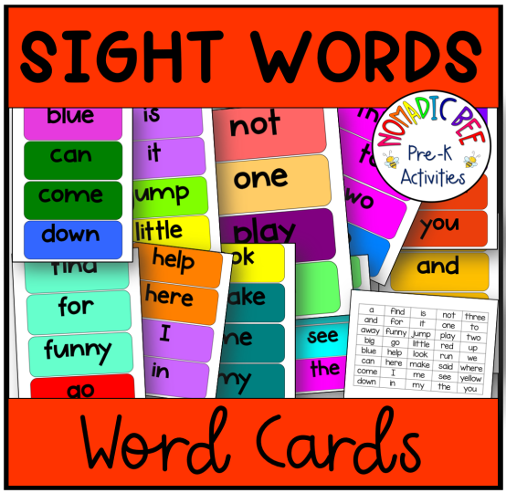 Sight words Printables & Activities