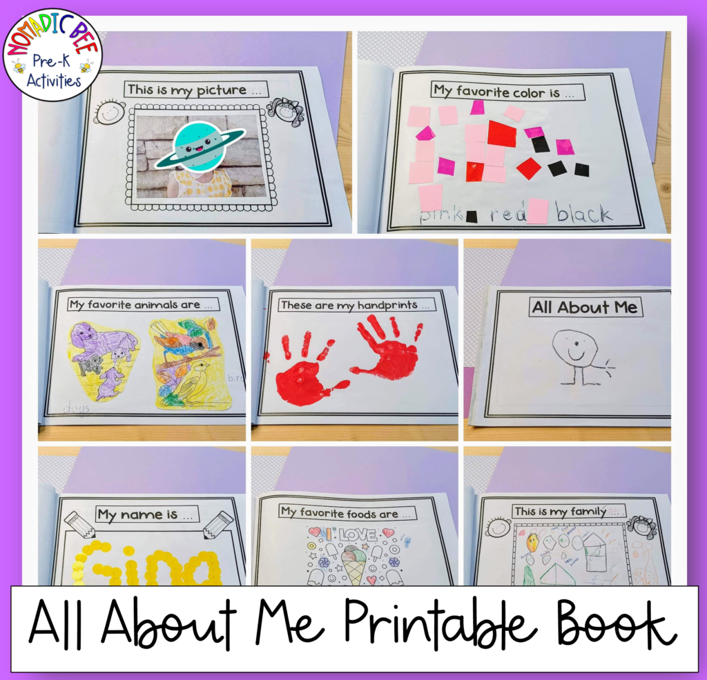 All About Me Printable Book