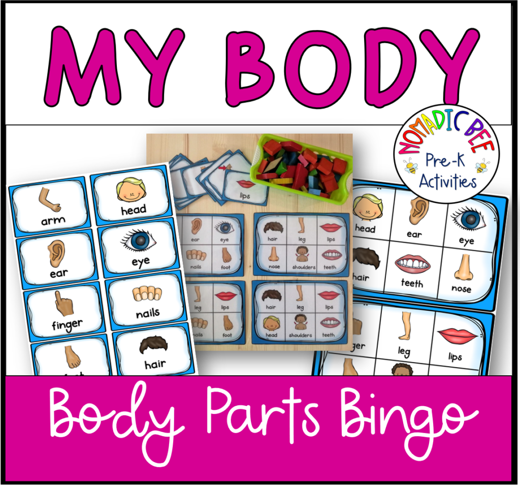 Body Parts Math & Literacy Printable Centers