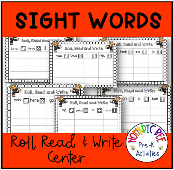 Sight words Printables & Activities