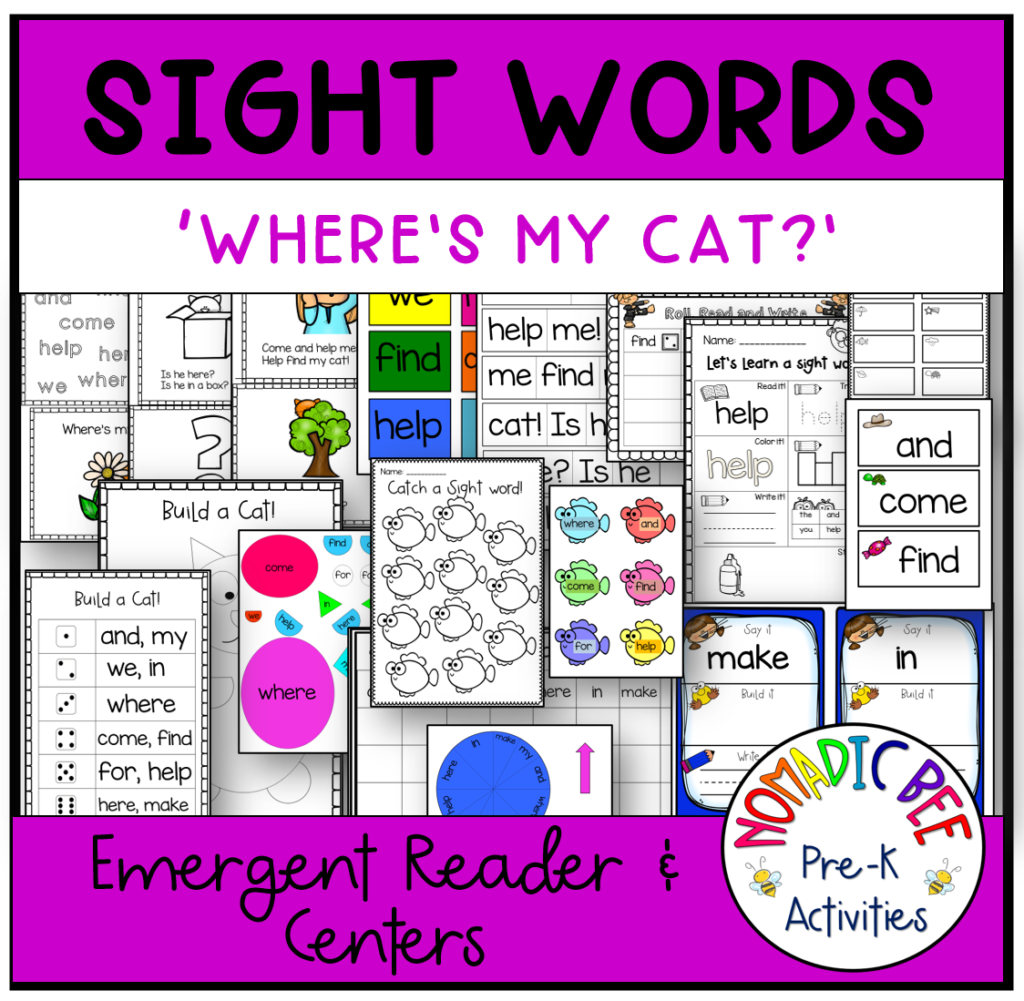 Sight Words Printables & Activities