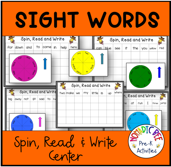 Sight words Printables & Activities