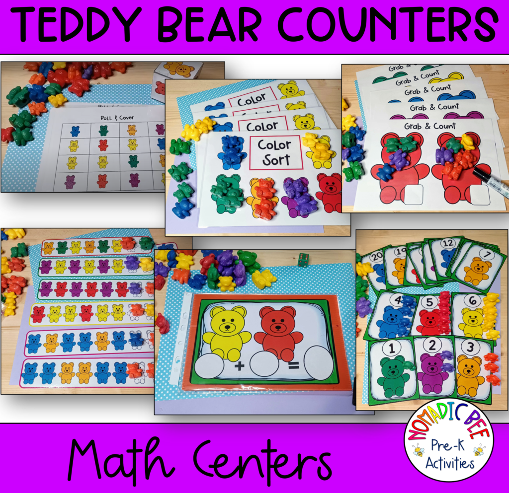 Teddy Bear Counters Math Centers