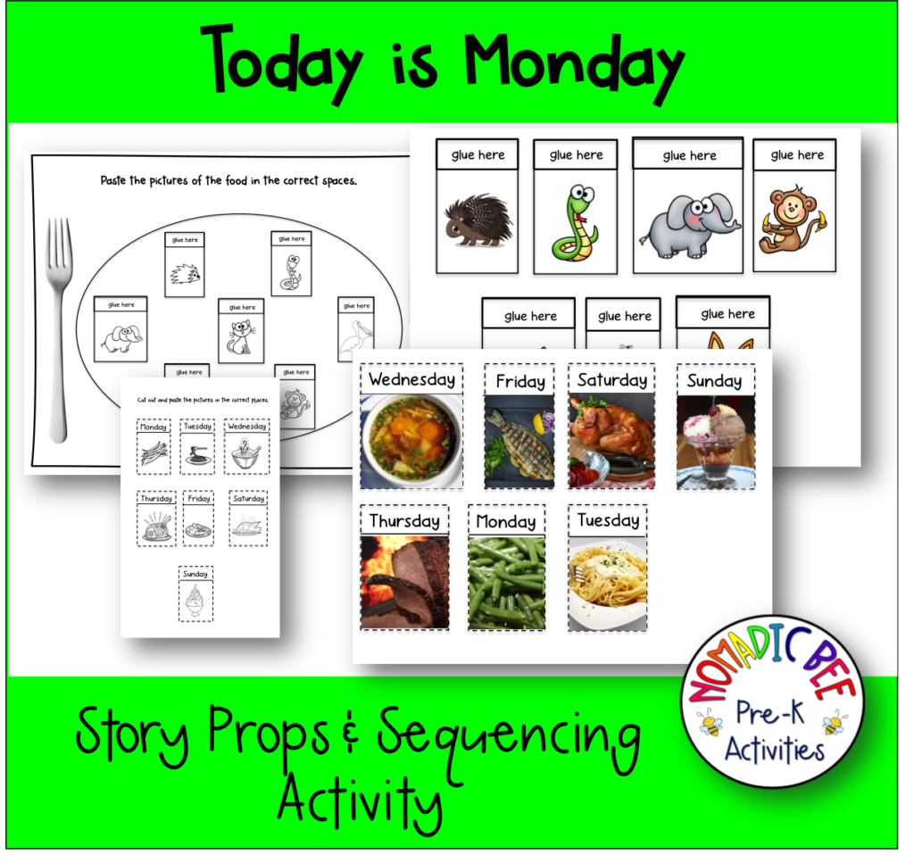 Today is Monday Story Activities