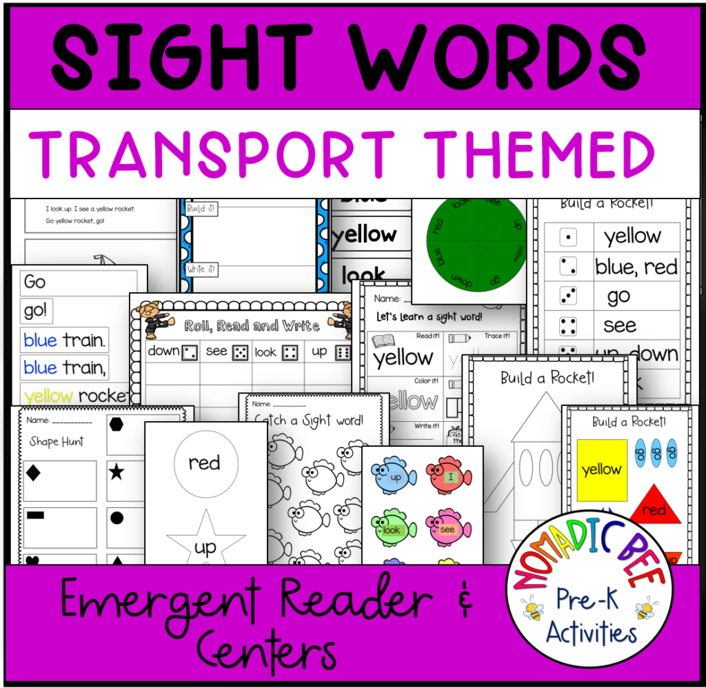 Sight Words Printables & Activities