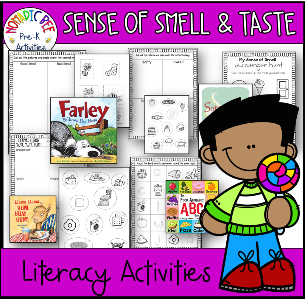 Sense of Smell & taste Literacy Activities