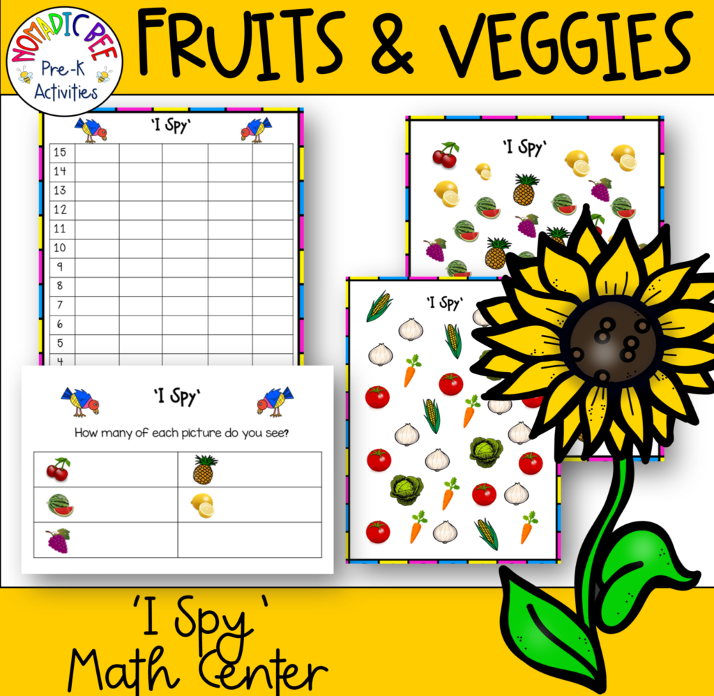 Fruits & Veggies Themed Activities