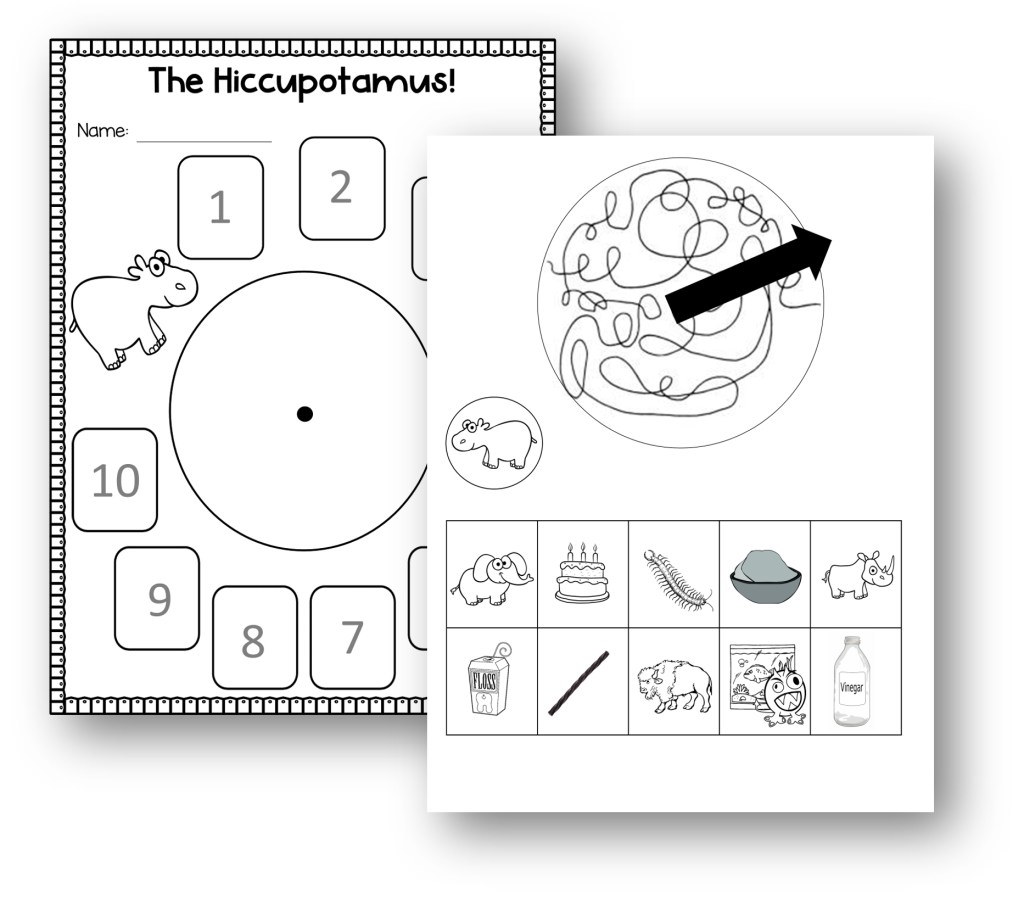 The Hiccupotumus book activities