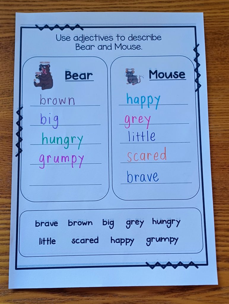 The Little Mouse The Red Ripe Strawberry and The Big Hungry Bear Activities