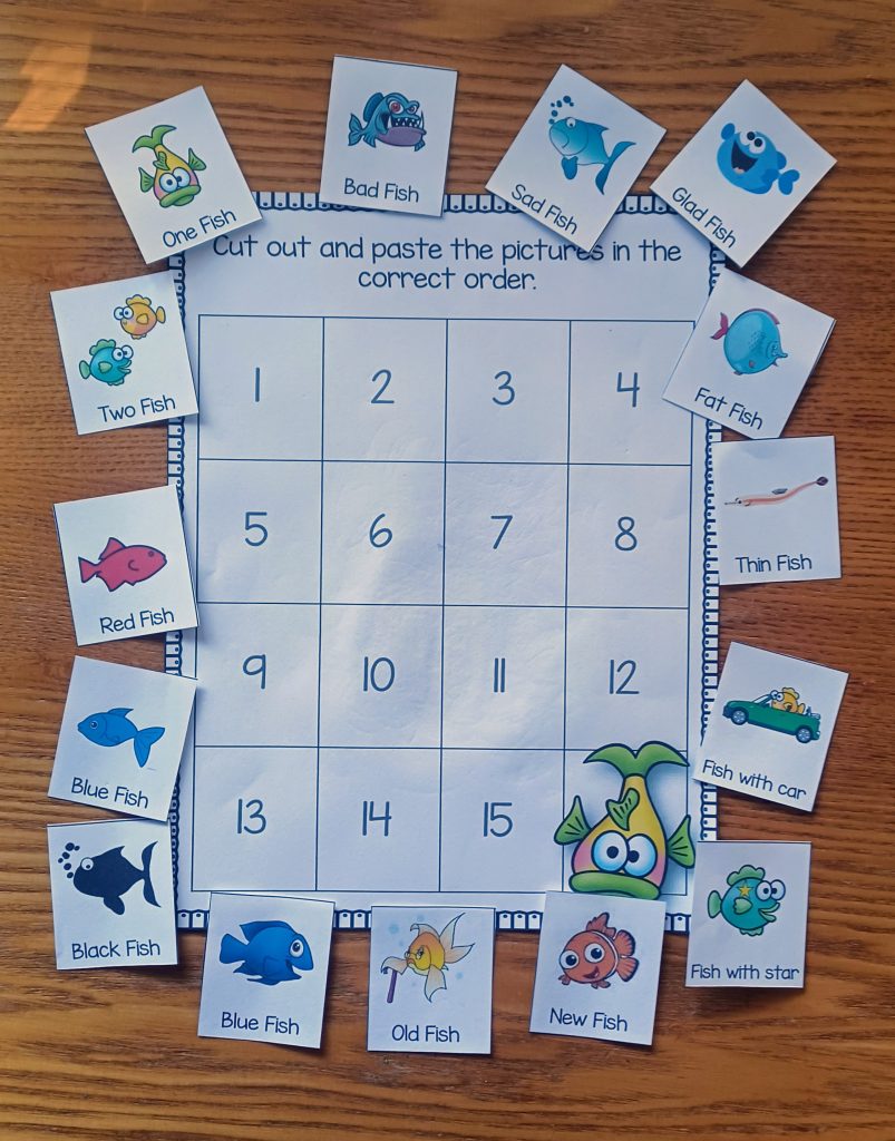 One Fish, Two Fish, Red Fish, Blue Fish Activities