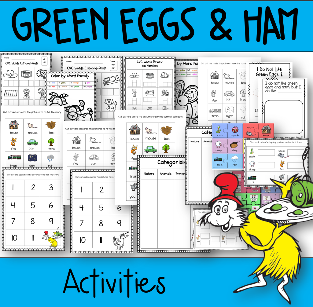 One Fish, Two Fish, Red Fish, Blue Fish Activities