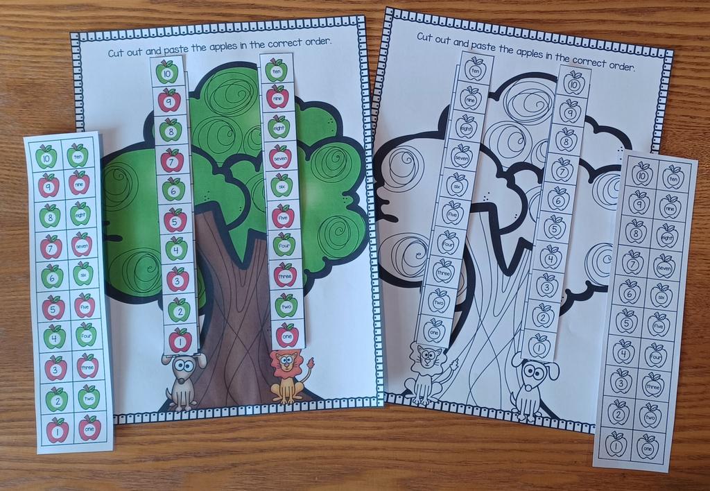 Ten Apples Up on Top Activities