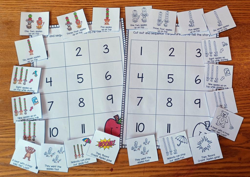 Ten Apples Up on Top Activities