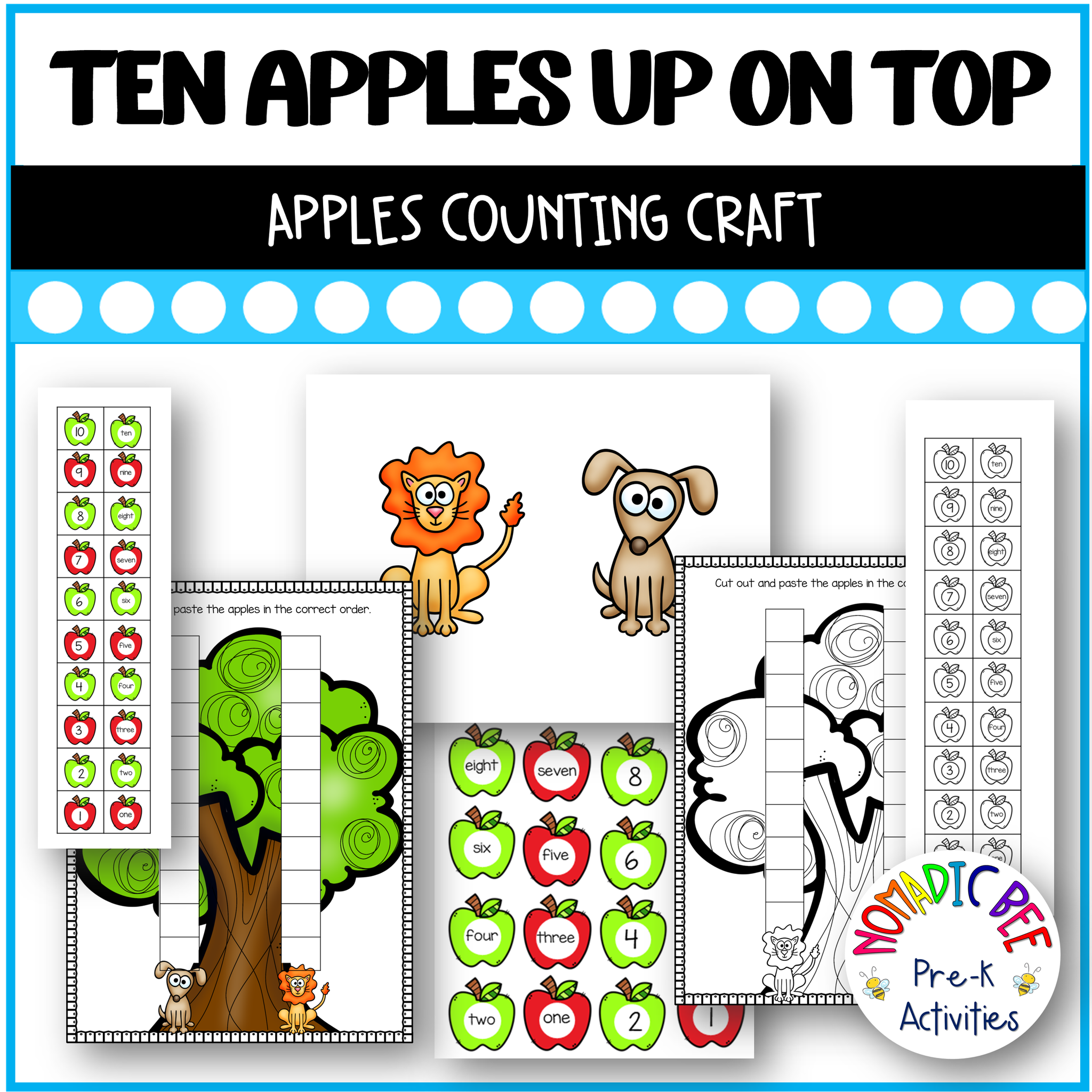Ten Apples Up on Top Activities