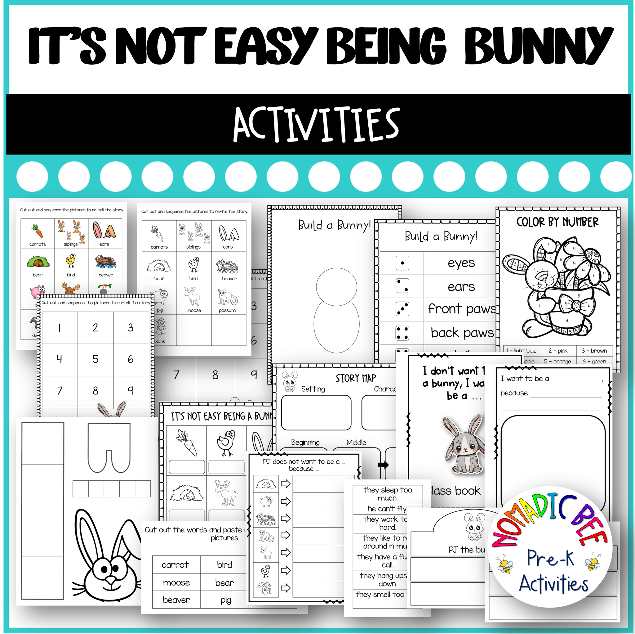 It's Not Easy Being a Bunny! Activities