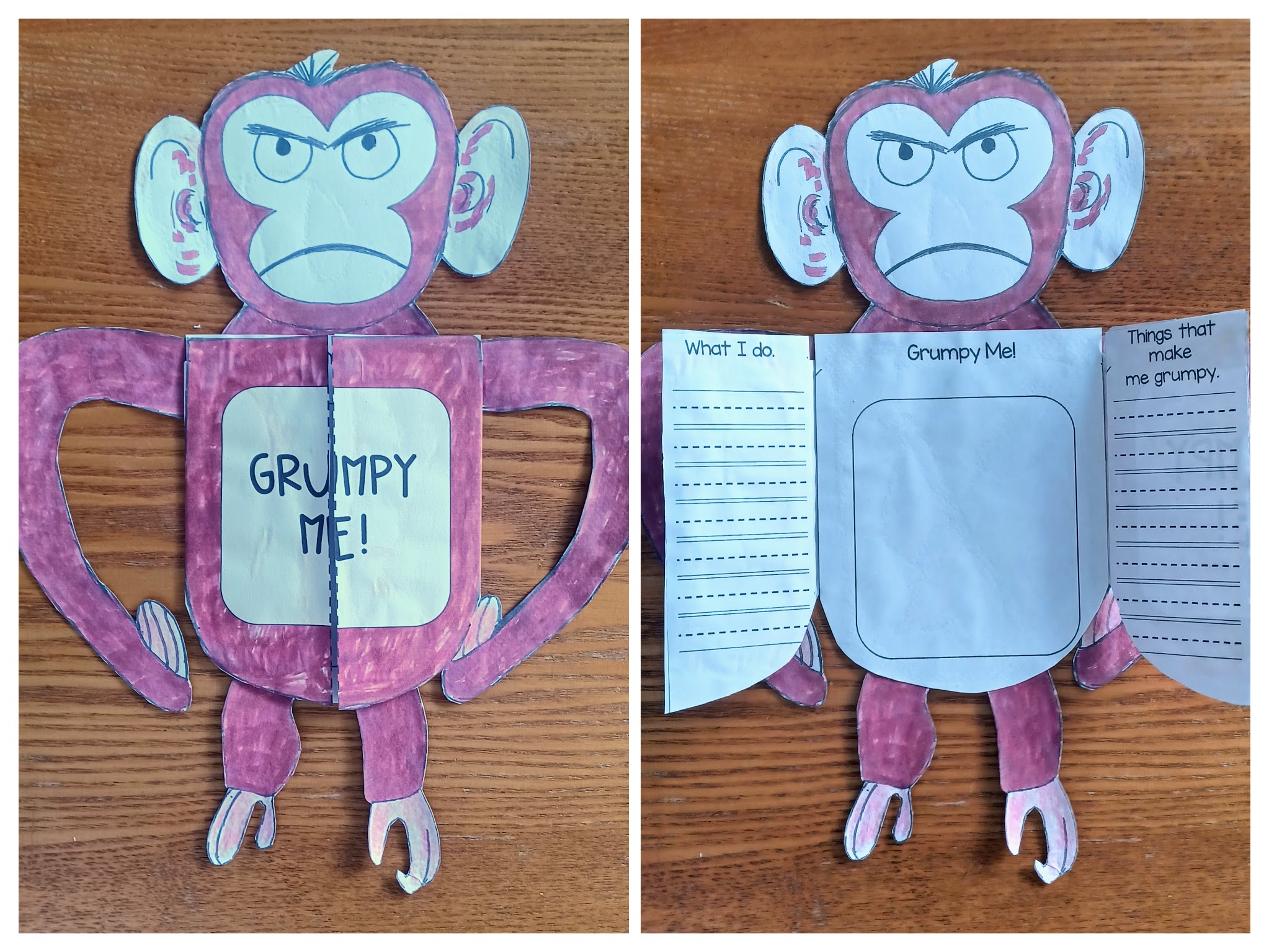 The Grumpy Monkey Activities