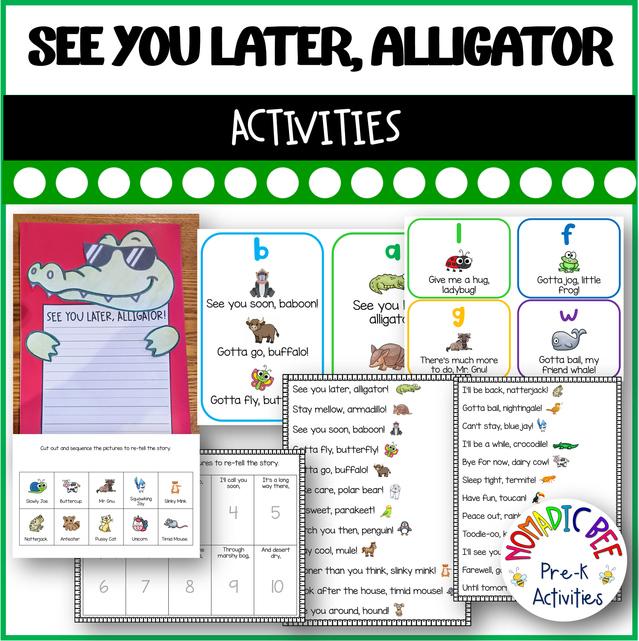 See you later, Alligator! Activities