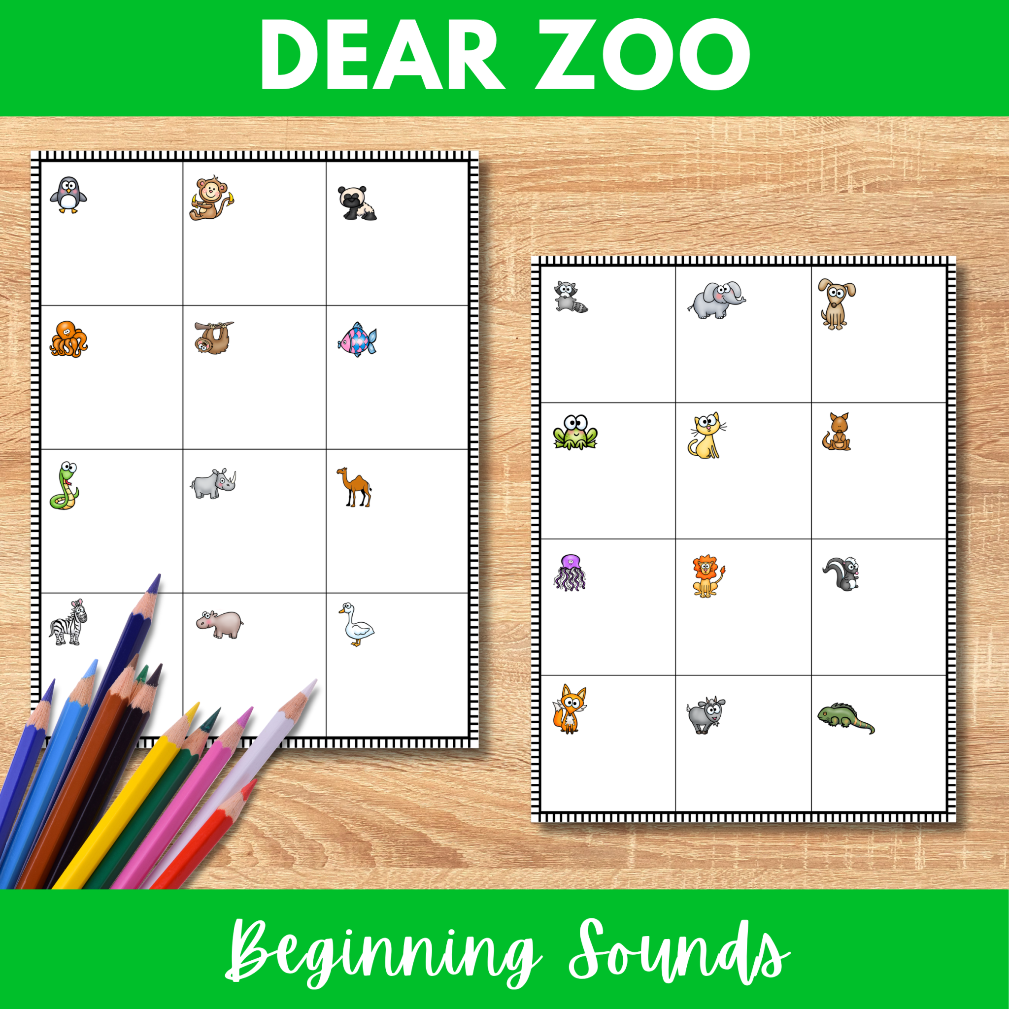 Dear Zoo Activities
