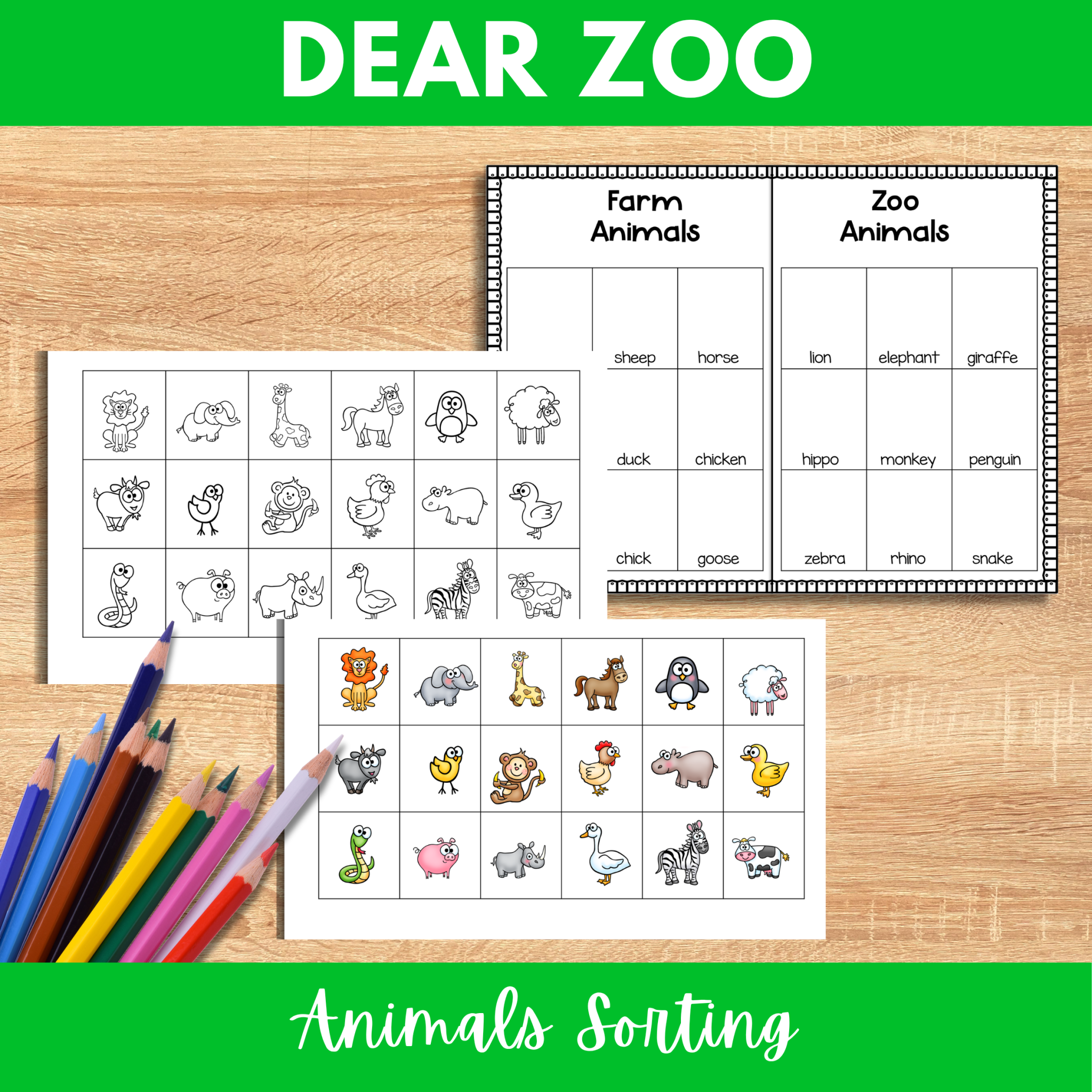 Dear Zoo Activities