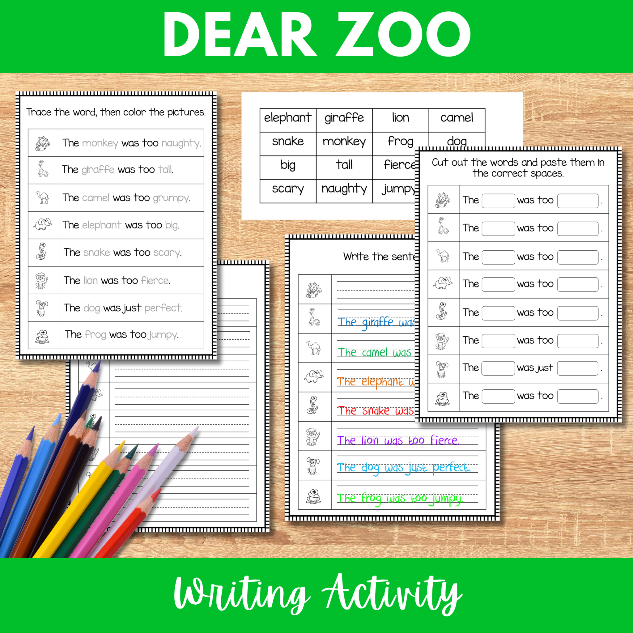 Dear Zoo Activities